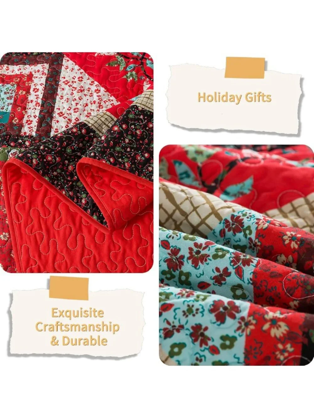 Lightweight Cotton California King Quilt - Cozy Farmhouse Bedspread for All